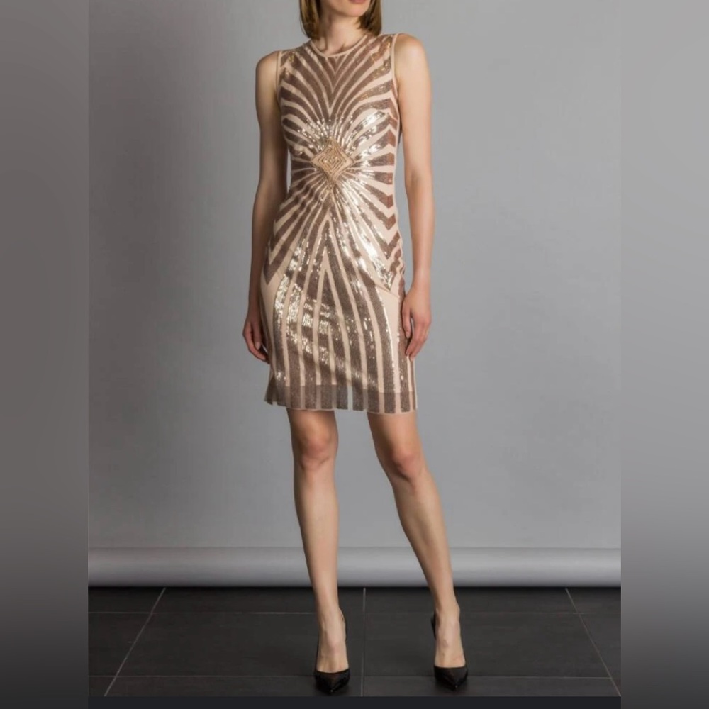 NWOT RINASCIMENTO size S Rose pink Sequined(Rosegold)